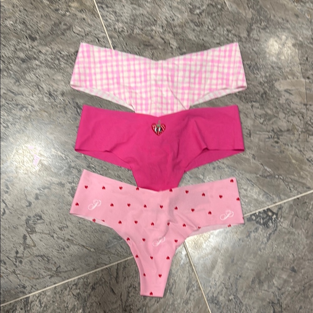 NWT Pink Victoria’s Secret Underwear Set size XS
